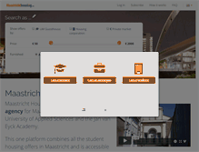 Tablet Screenshot of maastrichthousing.com